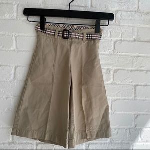 Burberry Kids Khaki Shorts Size 4